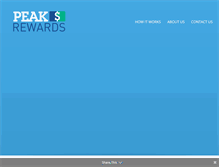 Tablet Screenshot of peakrewards.com